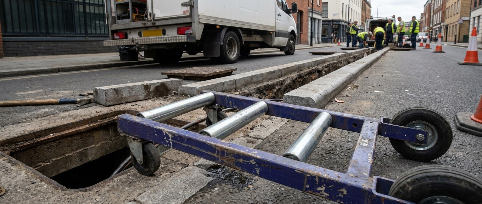 колодезный ролик установлен в горловине колодца